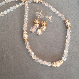 Swarovski necklace earrings